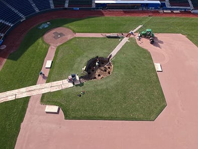 Werner Park Commercial concrete contractors Omaha NE